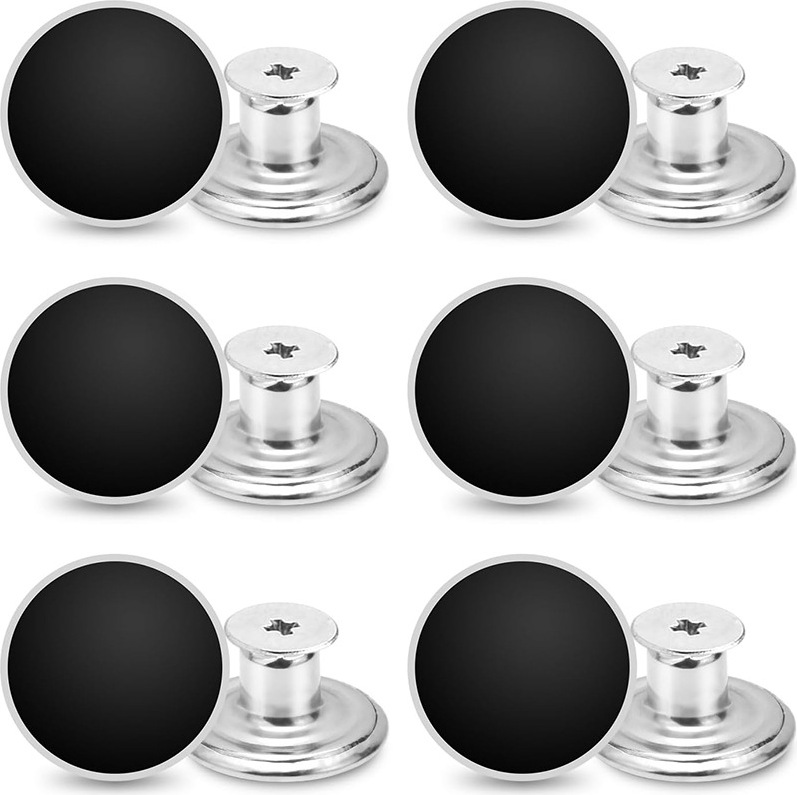 INF Schwarze Jeansknöpfe Ersatz mit Schraubendreher (12er-Pack) 375633
