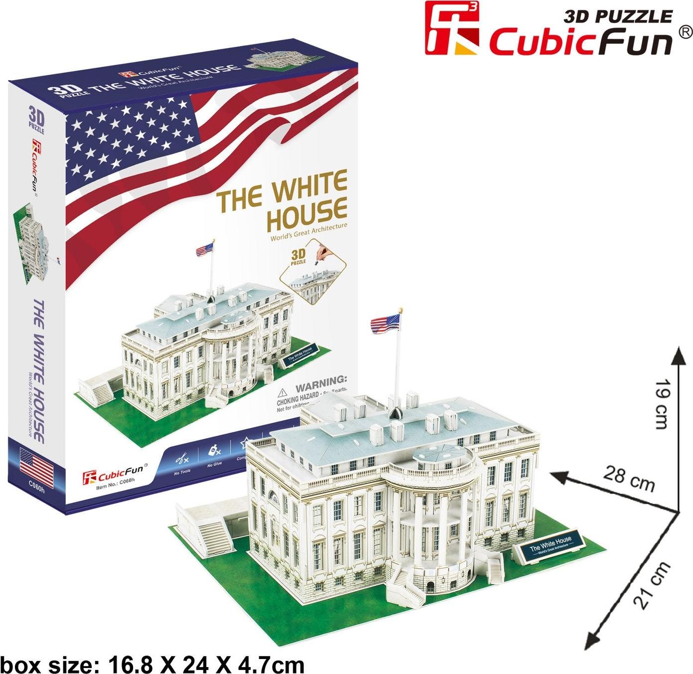 Northix 3D-Puzzle des Weißen Hauses, Spaß für alle Altersgruppen