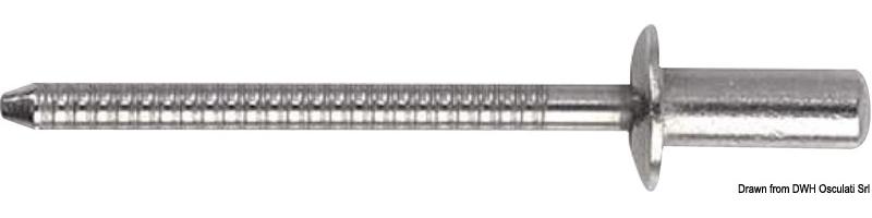 SS Stud mit Standardkopf 4.8 x 12mm - Osculati 37.220.12