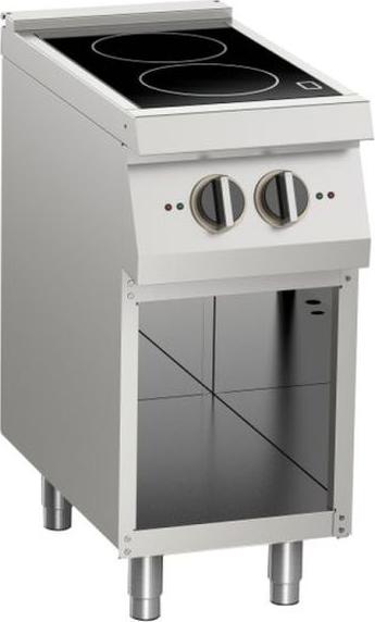 Indukčná varná doska KBS 2 varné zóny 2x 3,5 kW otvorená základňa 400x730x900 mm 400 V