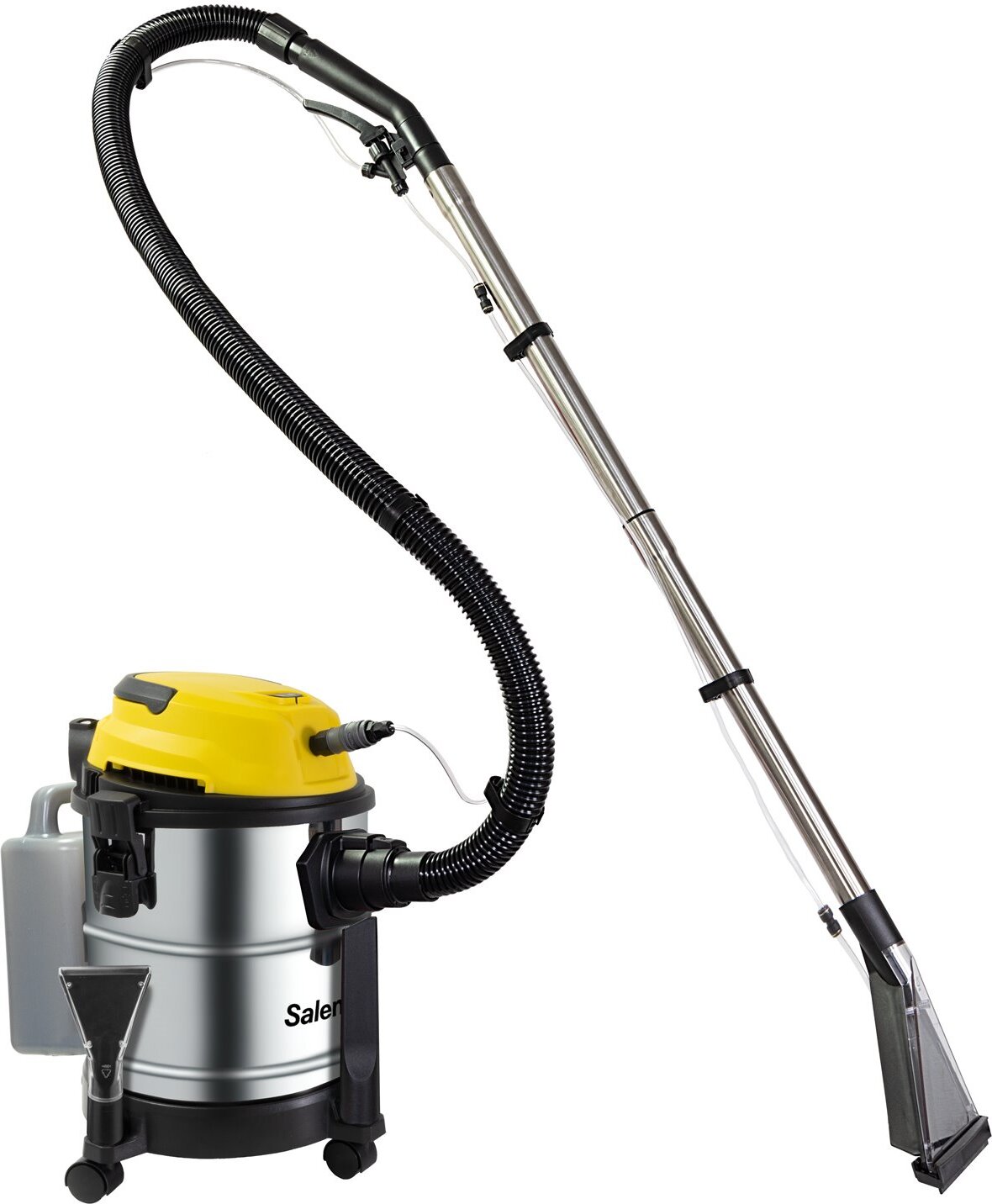 Salente Combo 4v1 SS, vysávač na mokré a suché vysávanie, tepovač, fukár, nerez nádoba