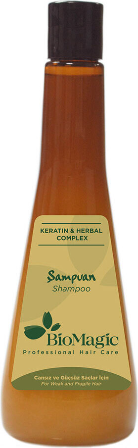 SHAMPOO FÜR SCHWACHES UND STRAHLENDES HAAR MIT KERATIN 300 ml - BIOMAGIC