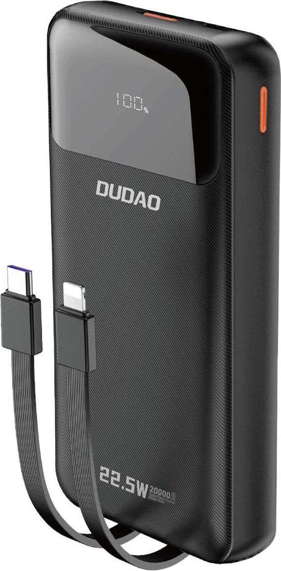 Powerbank 20000mAh 22,5W mit USB-C, Lightning, schnellem Laden & LED-Anzeige von Dudao