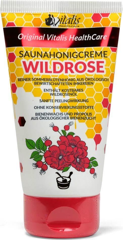 Vitalis HealthCare Saunahonigcreme Wildrose 150g Tube (120 ml) 4332