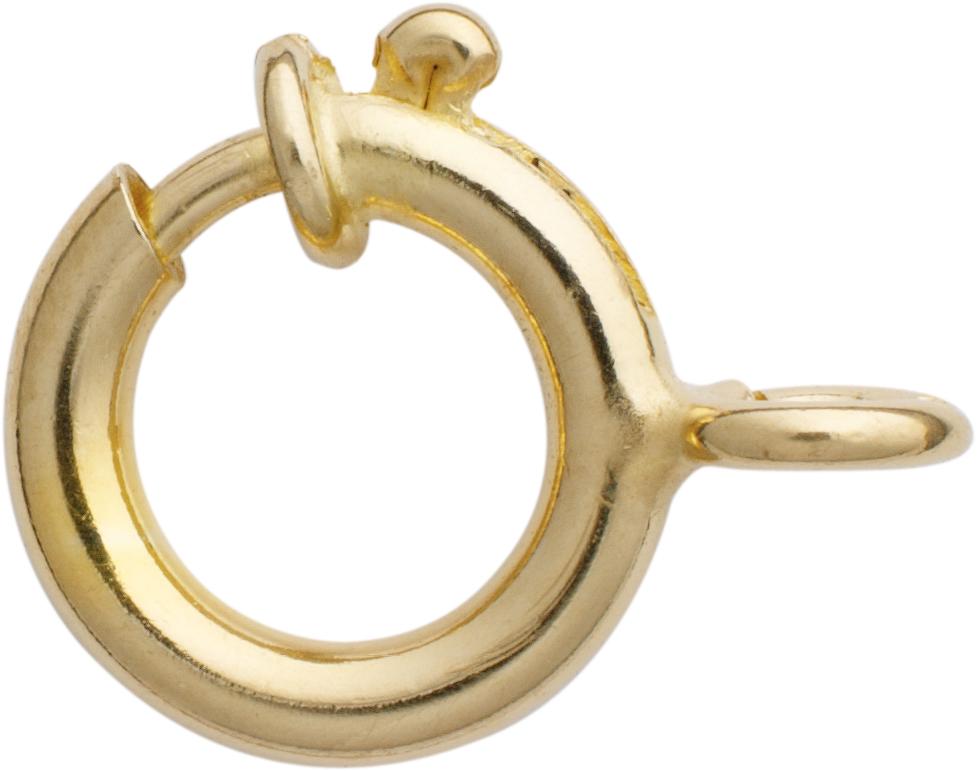 SELVA Federring Edelstahl gelb - Ø 6,00mm mit Bund Federring mit Bund gelb, 6 mm