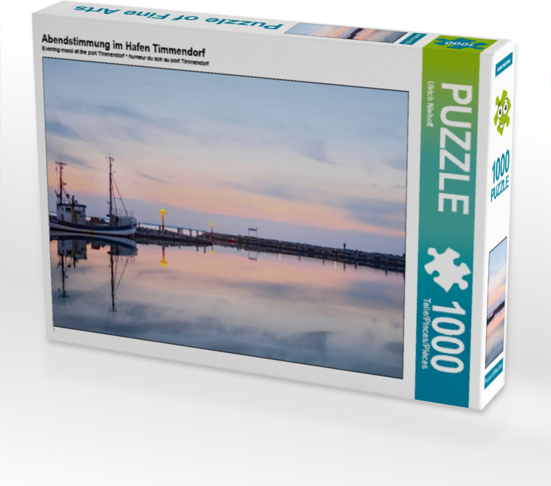 Calvendo Abendstimmung im Hafen Timmendorf 1000 Teile Puzzle quer 640x480mm, Niehoff Ulrich; 7426440