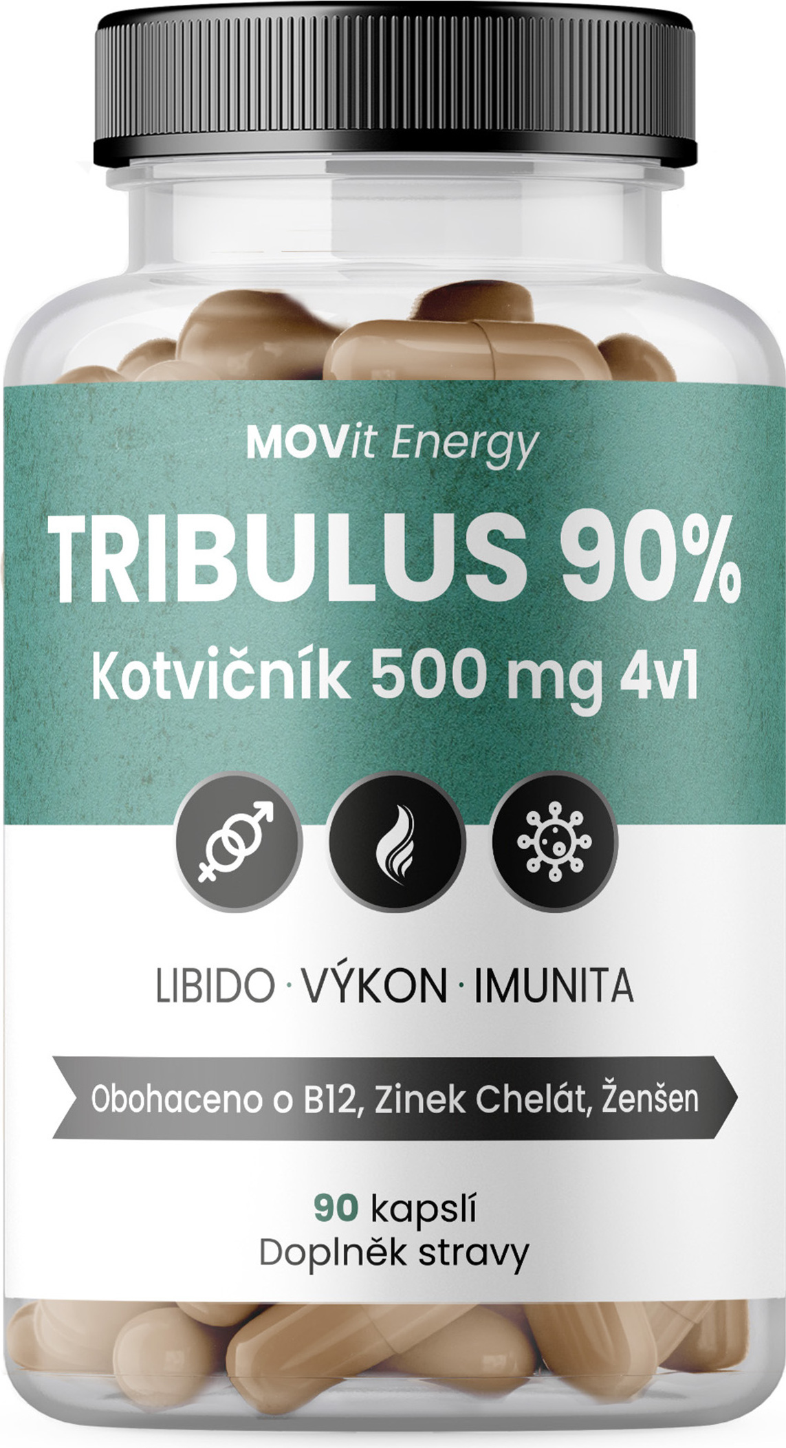 MOVit Energy MOVit TRIBULUS 90% Erd-Burzeldorn 500 mg 4in1