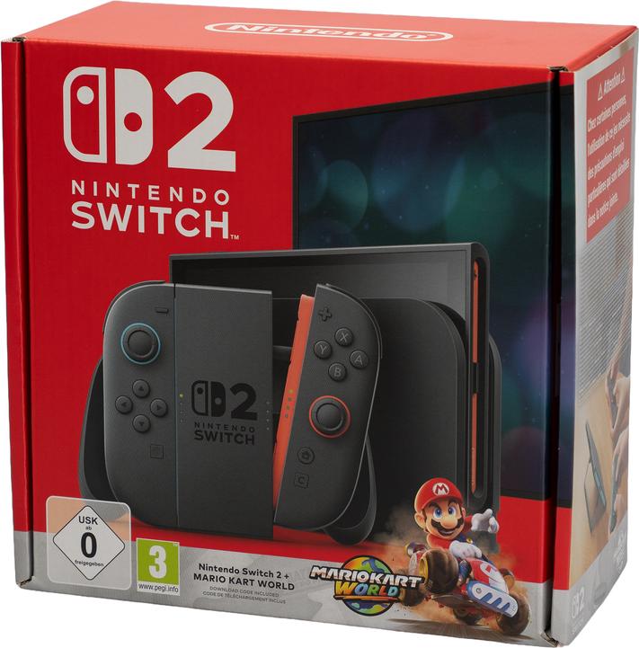 Nintendo Switch 2 Schwarze Konsole + Mario Kart World