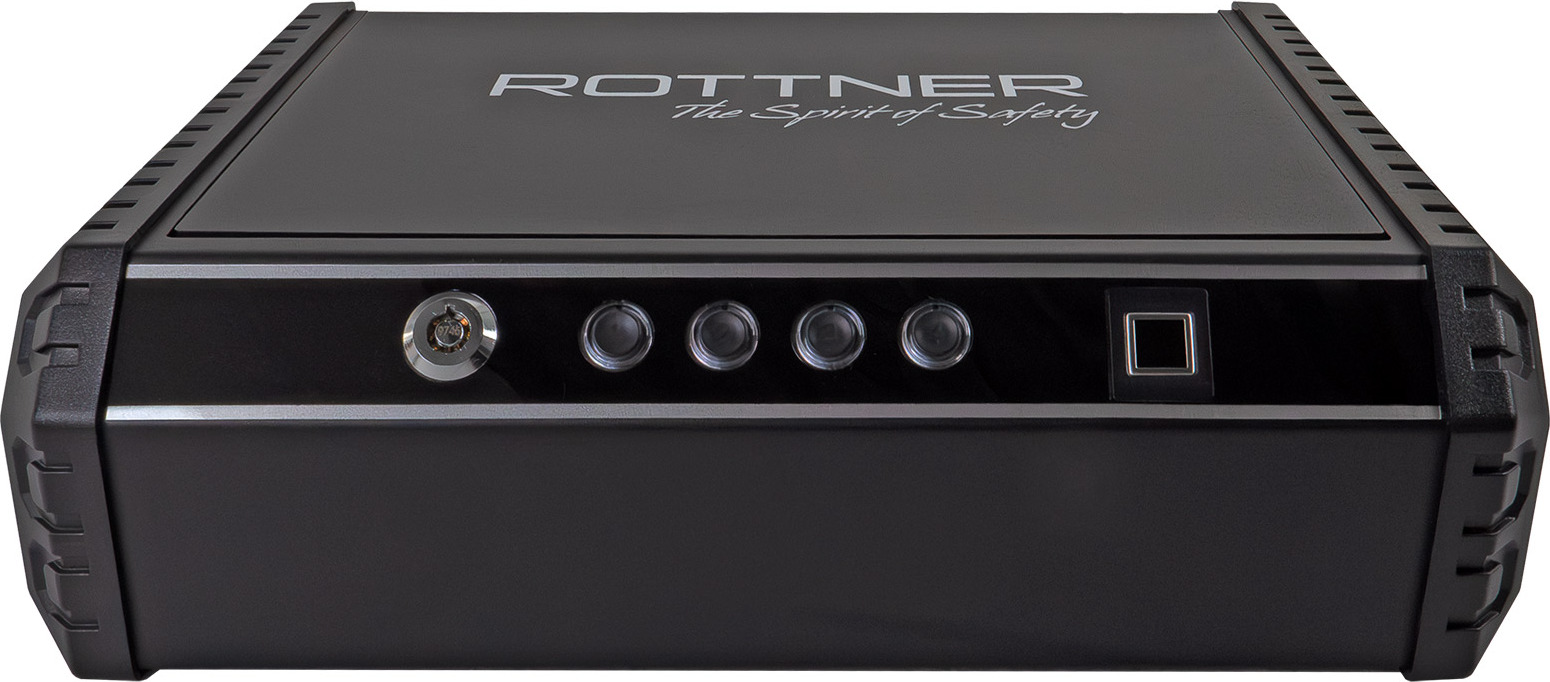 Rottner T06182, Pistole, biometrisch, Stahl, Grau, 370 mm, 275 mm