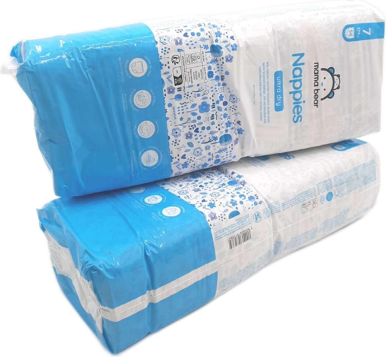Mama Bear Ultra Dry Windeln Größe 7 17kg Plus MONATSBOX Weiß 112 Stück ;Amazon Tier Themenpark