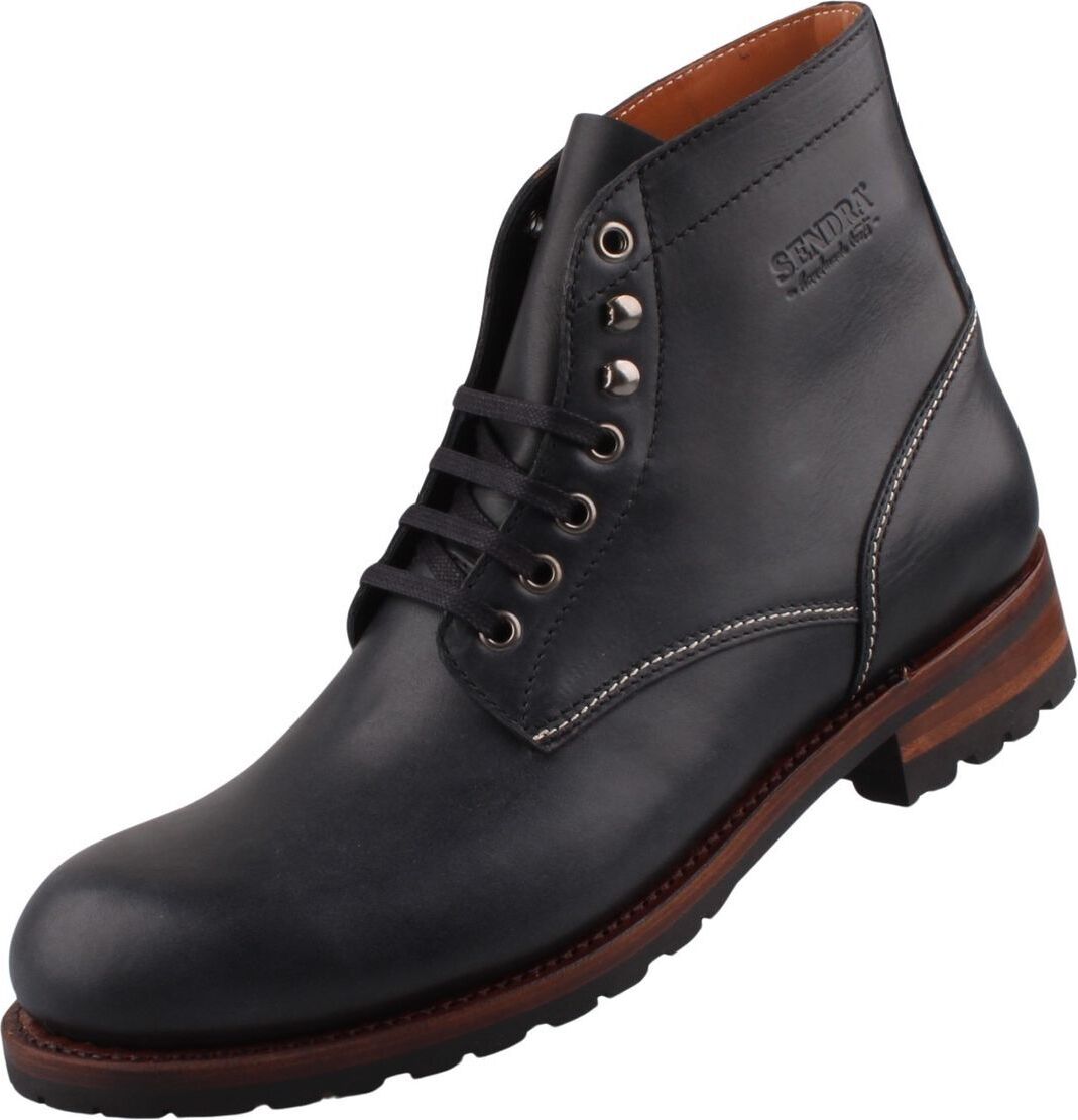 Sendra Topánky Pánske kožené topánky Black