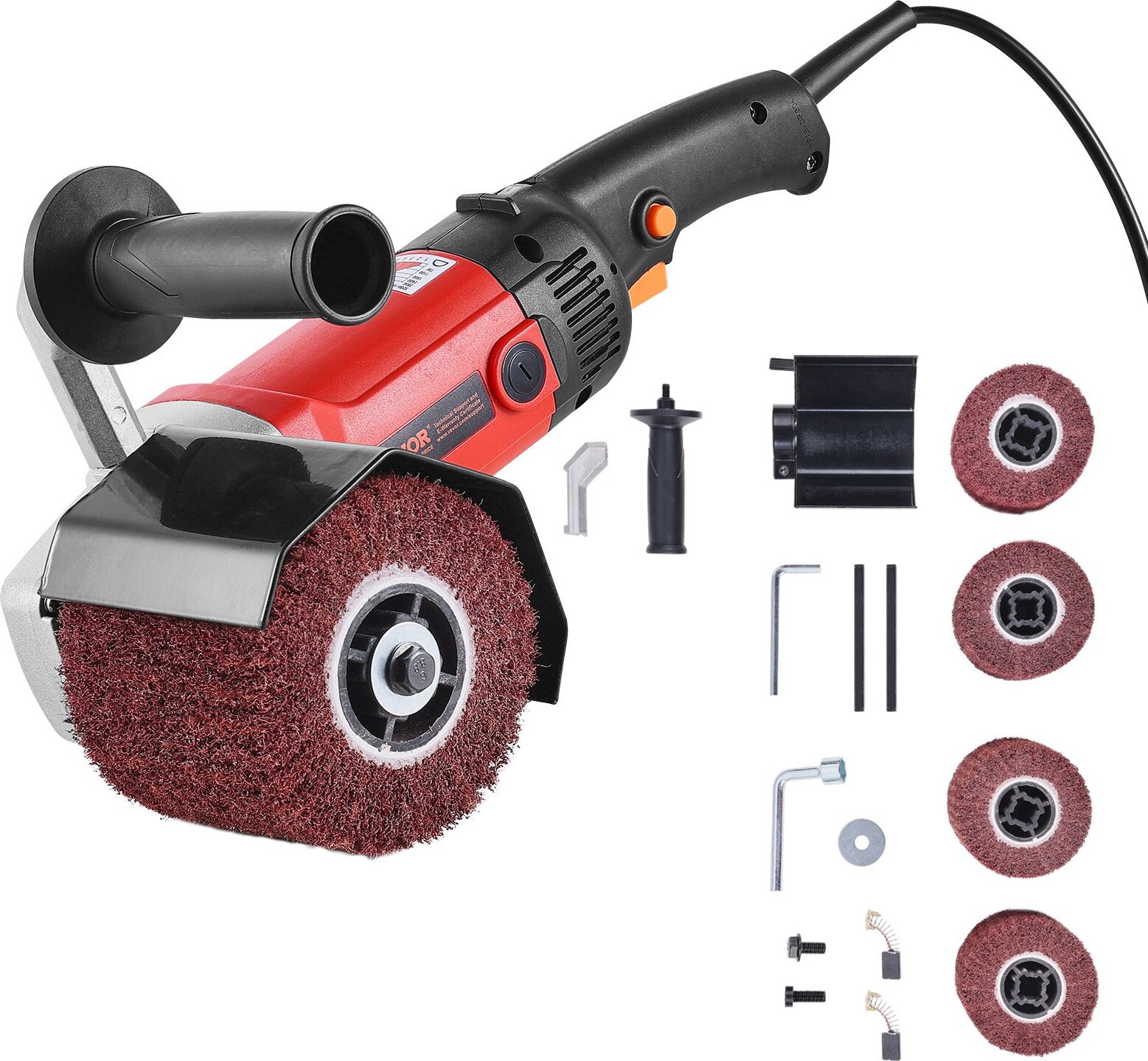Topdeal Schleifmaschine Satiniermaschine Bürstenschleifer Walzenschleifer 1200W