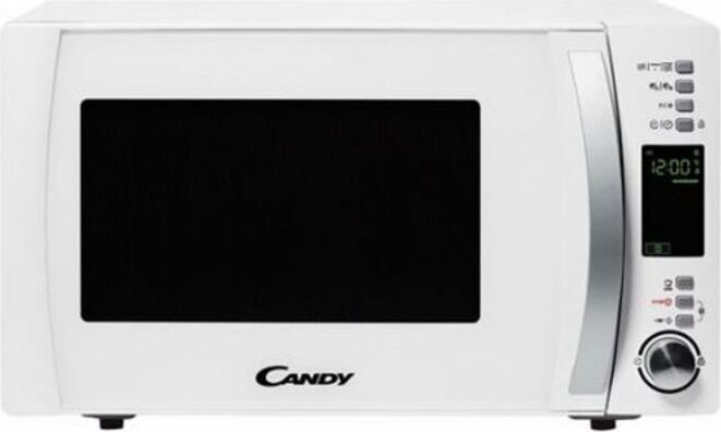 Candy CMXG 25DCW Mikrovlnná rúra s grilom a aplikáciou Cook In, 40 automatických programov, 900 W, 25 litrov, nerezová oceľ, biela