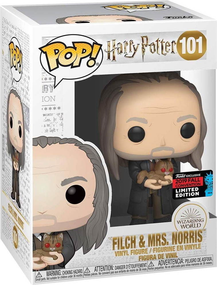 Harry Potter - Filch & Mrs. Norris 101 2019 Fall Convention Limited Edition - Funko Pop! - Vinyl Figur 889698428507
