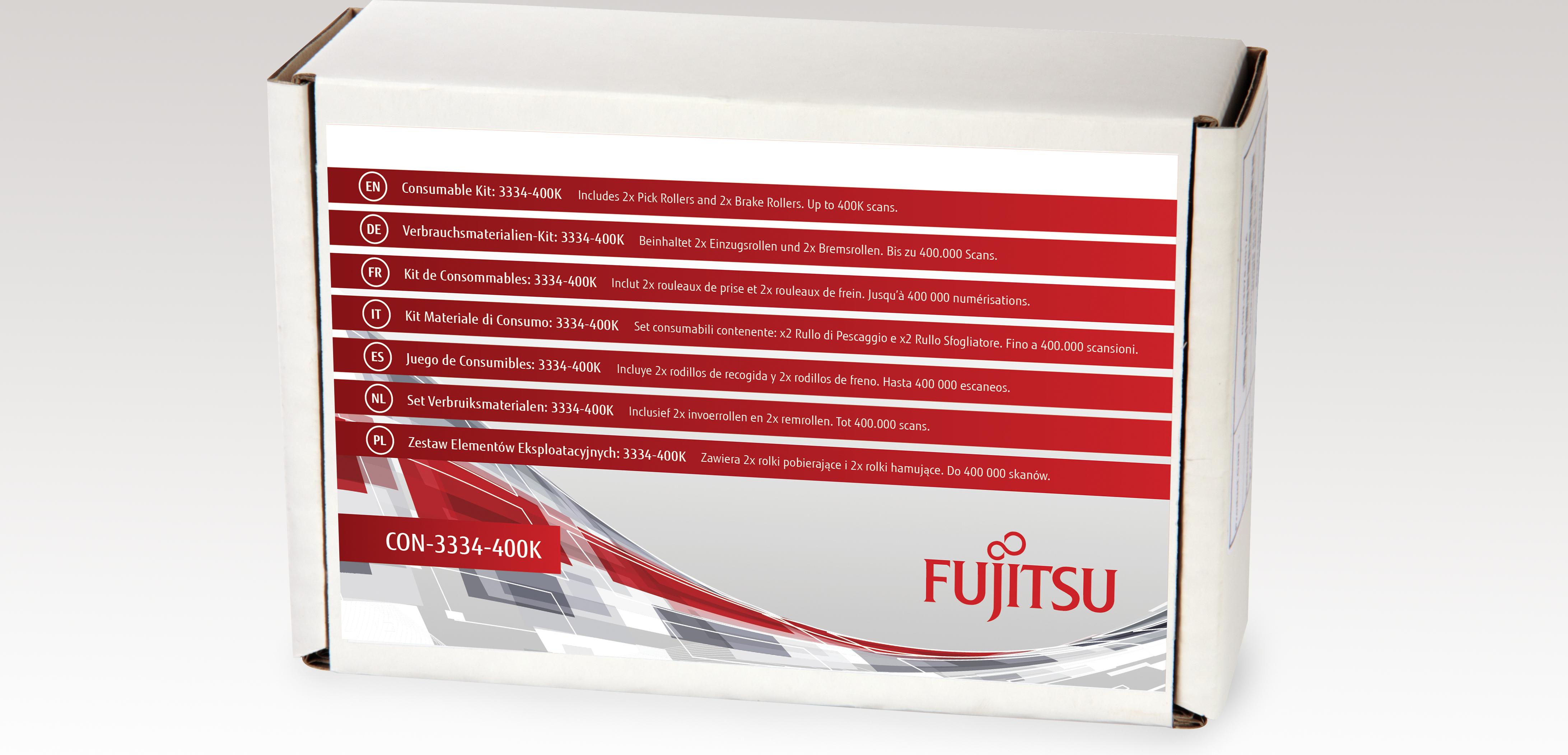 Fujitsu 3334-400K Verbrauchsmaterial-Kit CON-3334-400K
