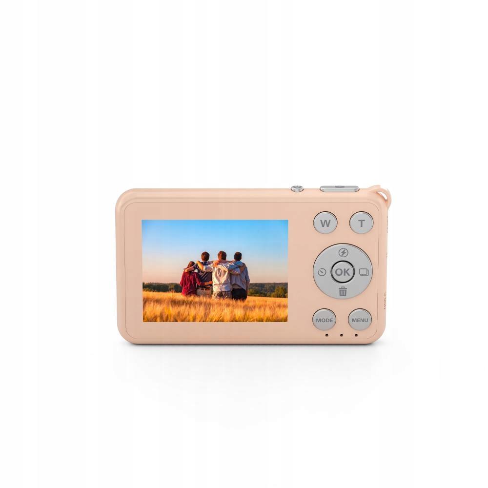 COOAU Mini Digitalkamera S600 12MP Fotoauflösung, 1080P Full HD Videokamera 2,4 Zoll IPS-Display integriertes LED-Licht 600mAh Akku Tragbare Kompaktkamera