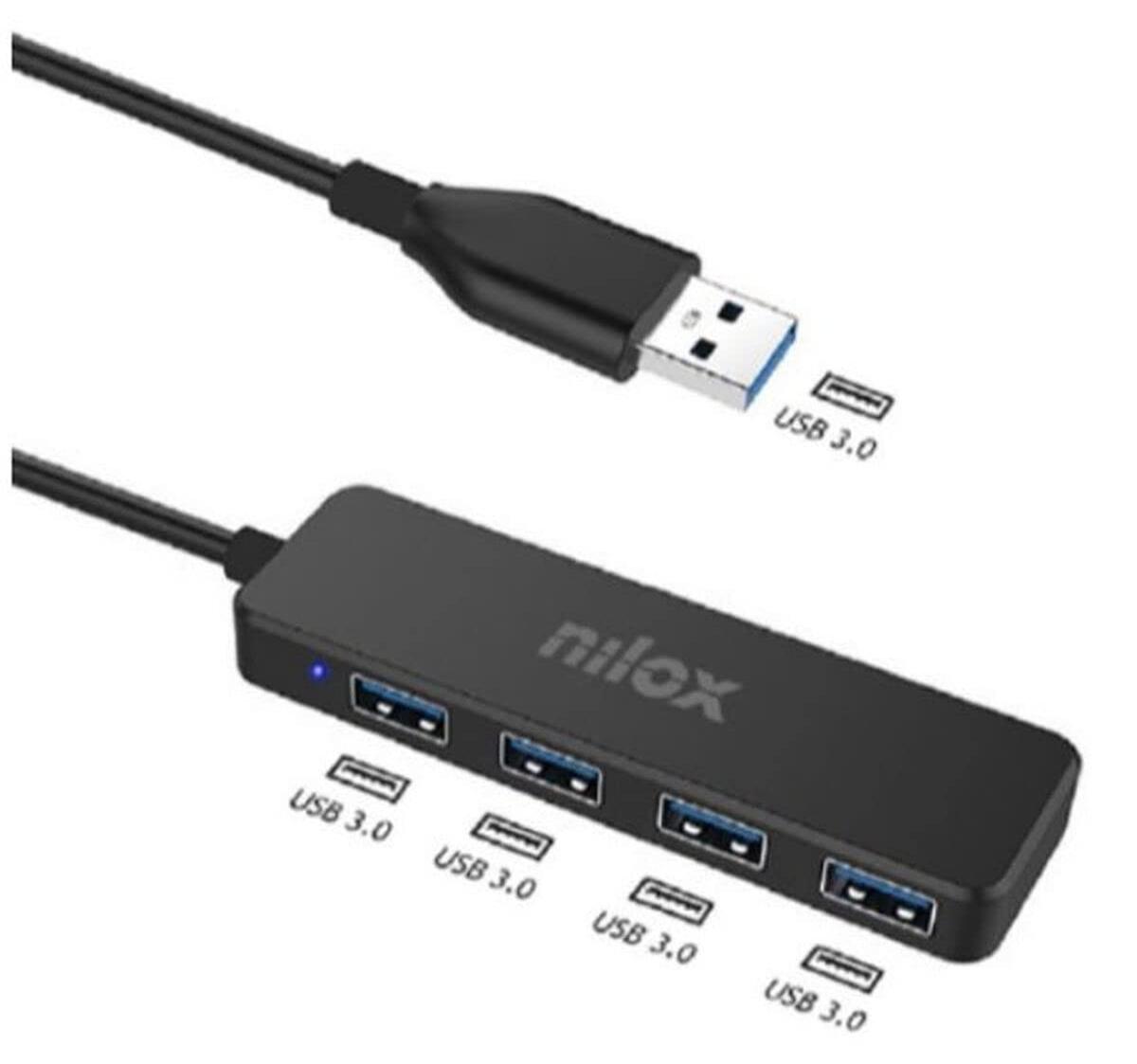 Nilox USB HUB 4 PORTE USB 3.0
