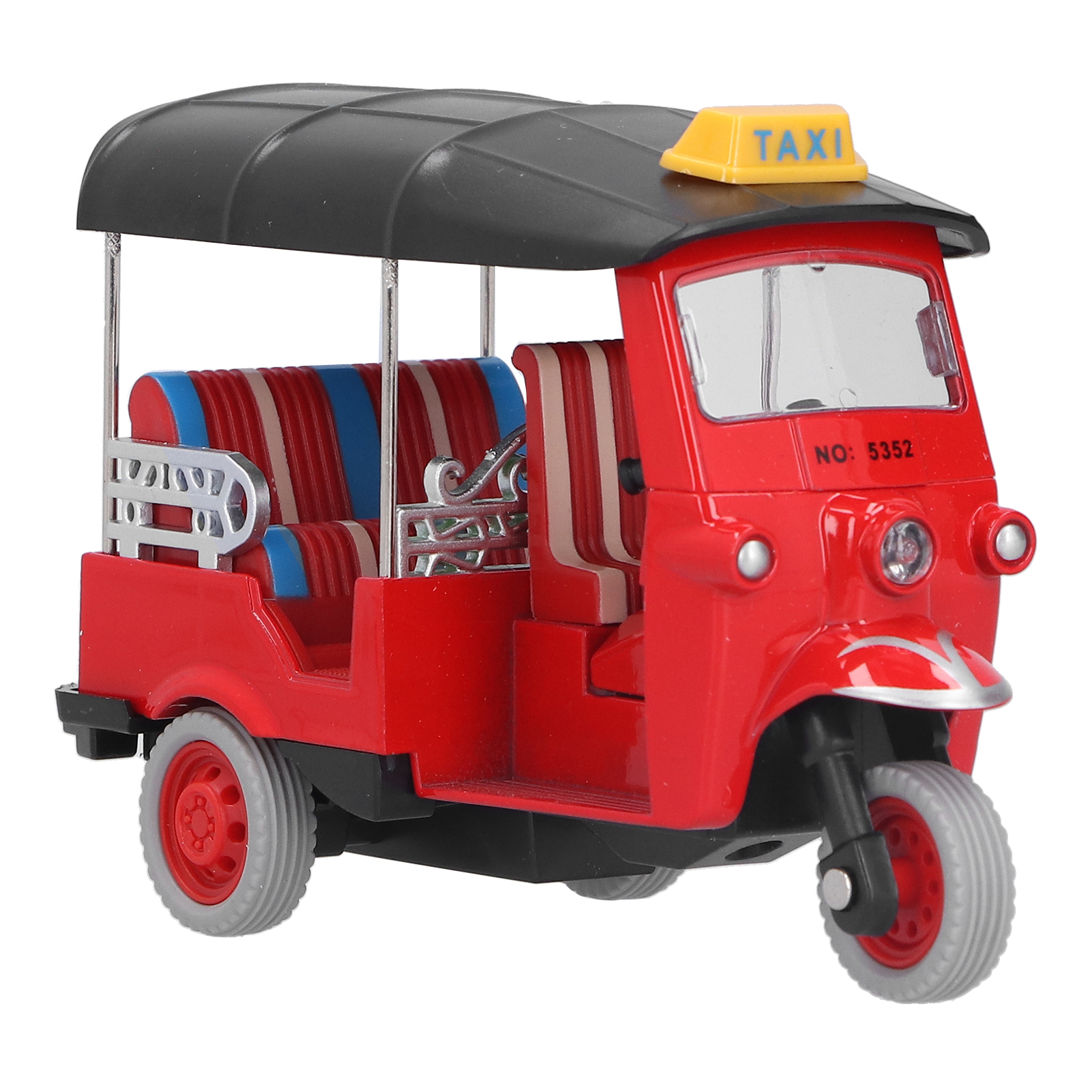Cocosity Pull Back Thai Dreirad Simulation Legierung Tuk Tuk Auto Modell Spielzeug Kinder Fahrzeug Spielzeug