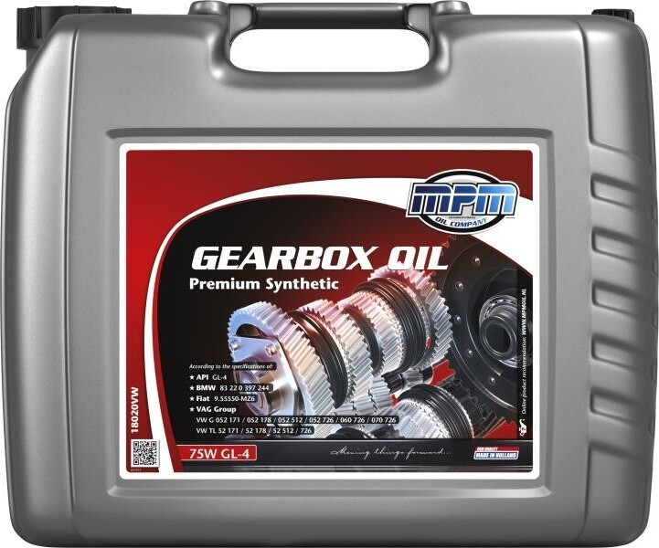MPM 18020VW Premium Synthetic Getriebeöl Synthetiköl 75W 20L