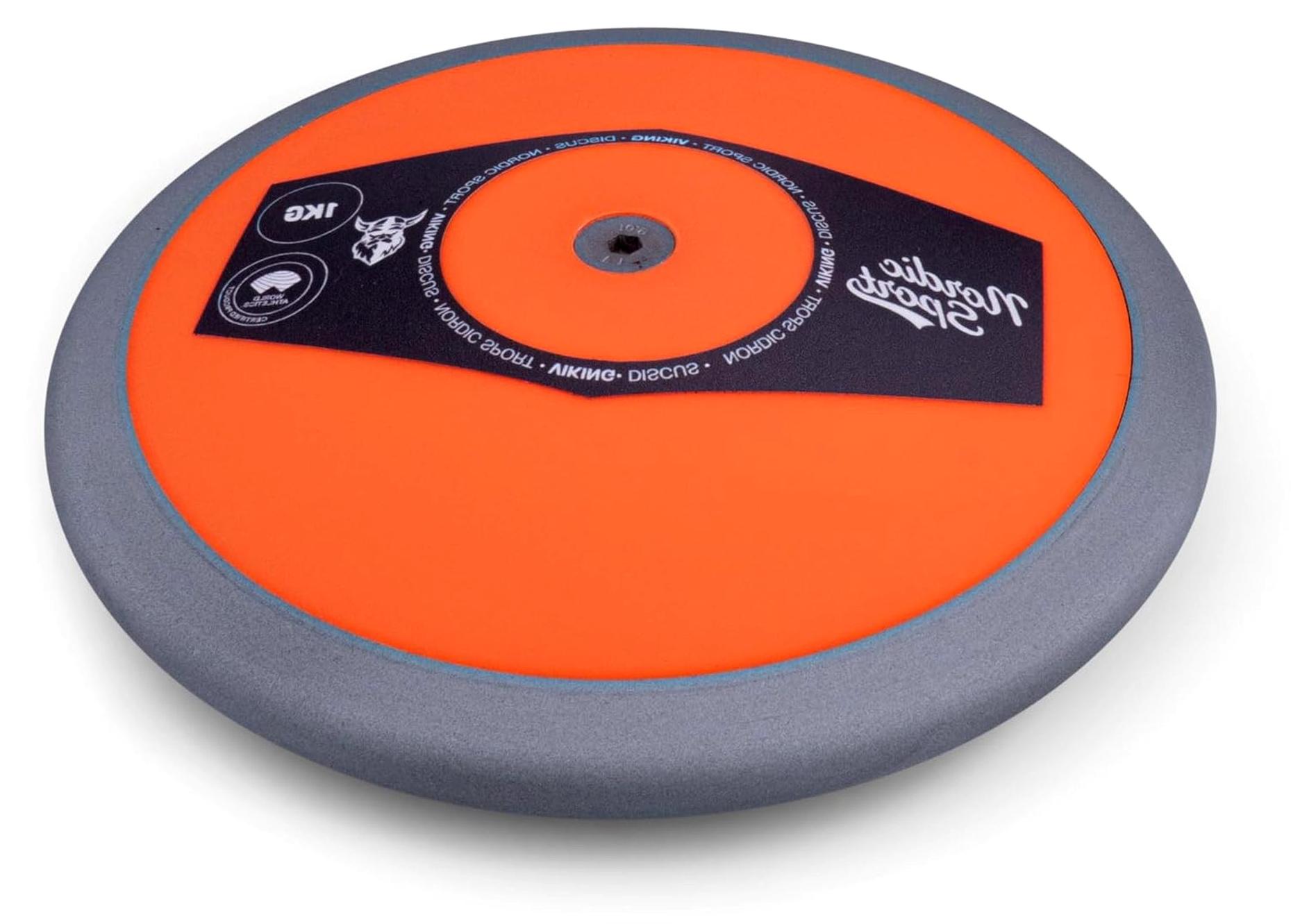 Markenlos Nordic Viking Diskus 1,00 kg | Wettkampfdiskus | 76% Ringgewicht | Klassischer Standard