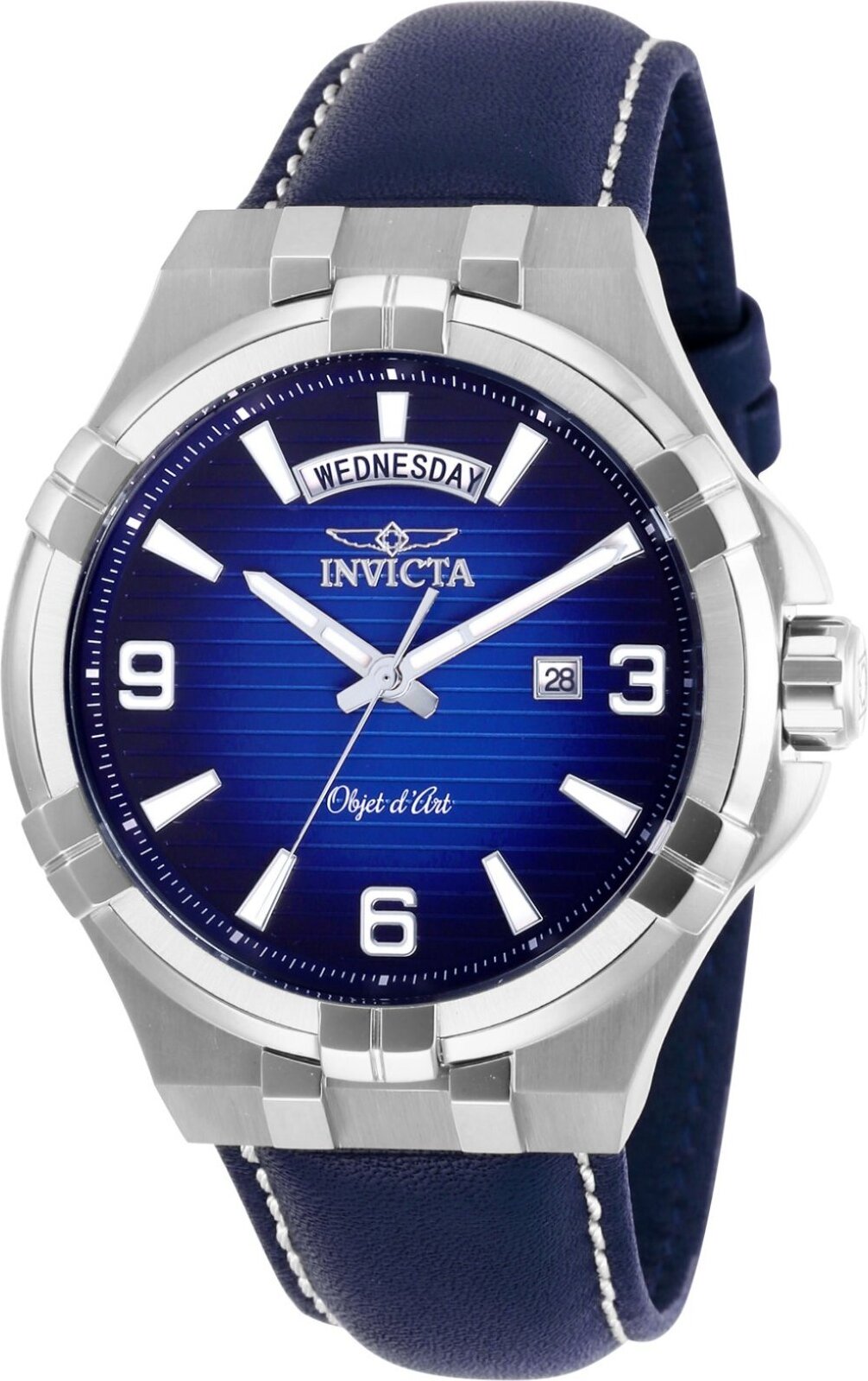 Invicta Objet D Art 30182 - Pánske Náramkové Hondiky - Quarz - Nerezová oceľ  s modrým ciferníkom - 44mm