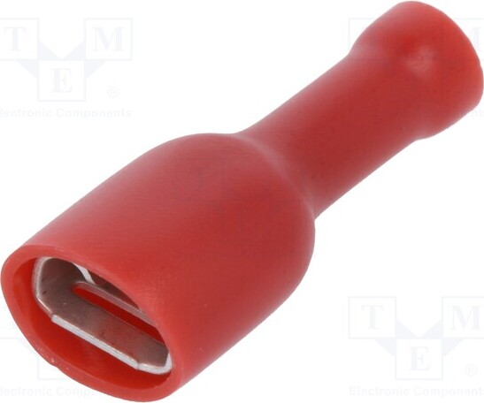 TNE 10x Verbinder: flach 6,3mm 0,8mm 0,5÷1,5mm2 isoliert weiblich rot ST-010/R Isolierte _1GH_ST-010/R