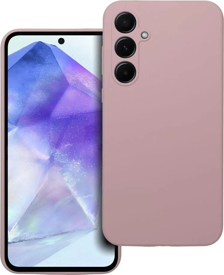 SILIKÓNOVÝ 2mm kryt mobilného telefónu vhodný pre SAMSUNG A55 5G púdrovo ružový