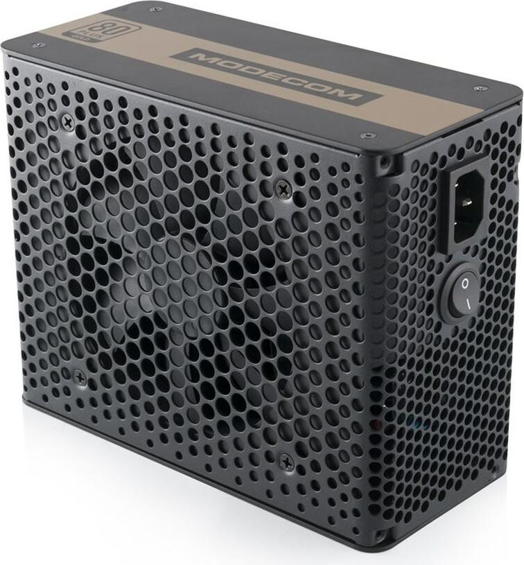 Modecom Volcano Gold, 750 W, 100 - 240 V, 47 - 63 Hz, 10 A, Aktiv, 100 W ZAS-MC90-SM-750-ATX-VOLCANO-GO