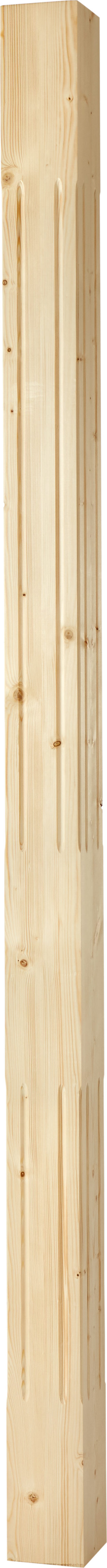 Nordingra Tra Pfosten nutgefräst 13 x 13 x 250 cm (322) nordische Kiefer - Sweden