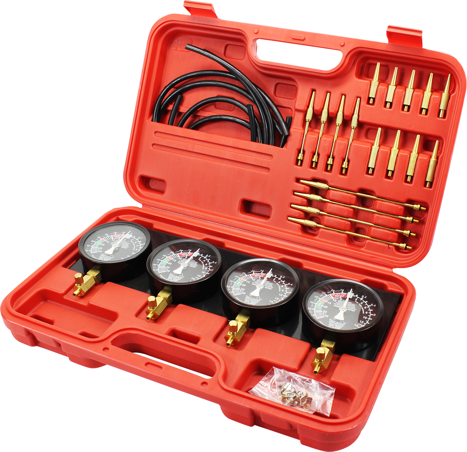VEVOR Vergaser Synchronisator 4 Stk. Messgeräte Vakuum Ausgleichsmesser Kit