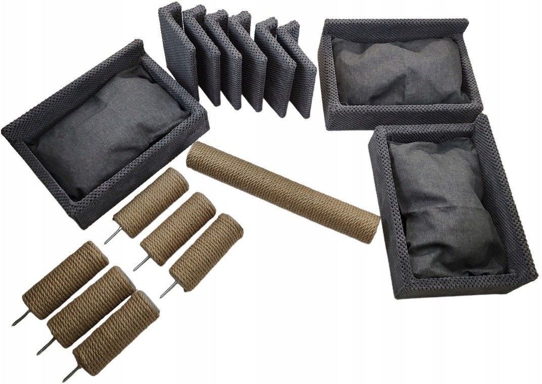 Kletterwand Katzen Katzenliege Wandliege Katzenbett Regal Wandmontage Polster L 9473