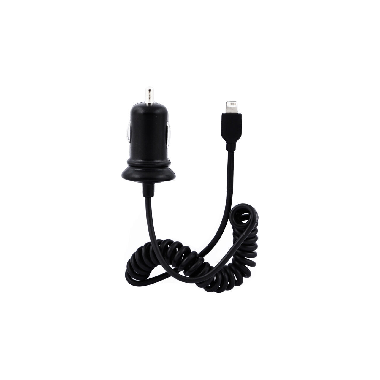 Nabíjačka do auta iPhone 6 / 6 Plus/ 5S / New iPad MFI Lightning Swiss Charger 2.4A (krútený kábel)