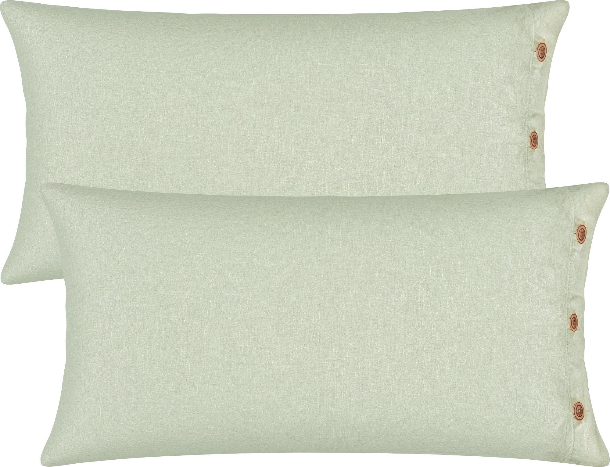 Erwin Müller Kissenbezug Deggendorf" 2er-Pack jade 40x80 cm"