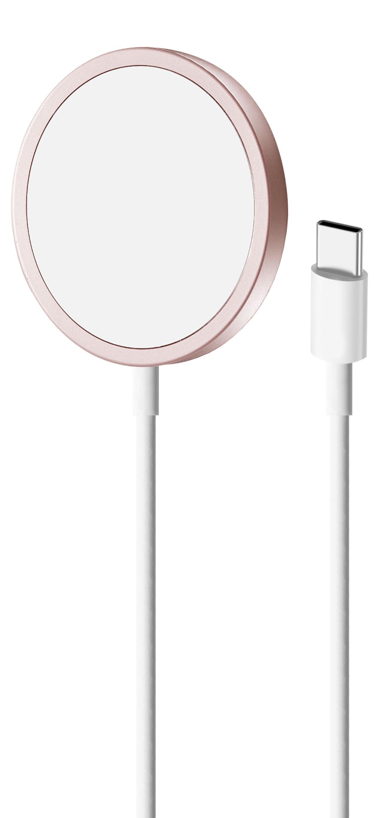 PURO CUSBCMAG1ROSE, Vnútorný, USB, Bezdrôtové nabíjanie, 1 m, Ruže