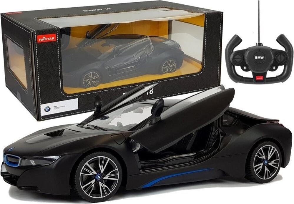 Auto R/C BMW i8 Rastar 1:14 Schwarz Automatik-Türen LTY-6015-uniw