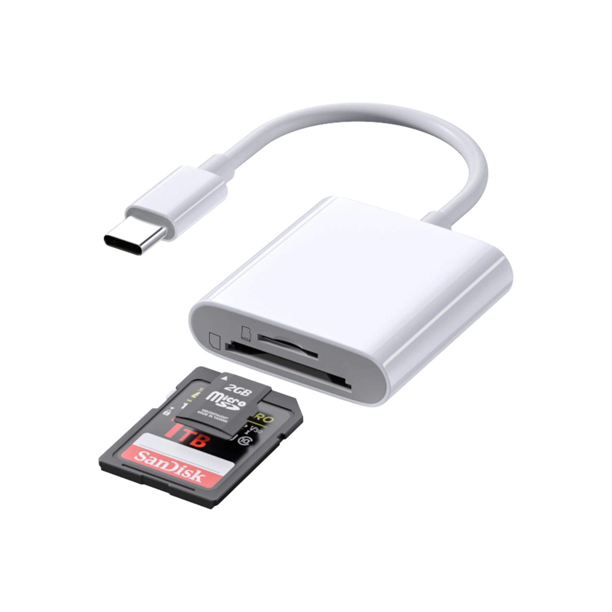 ChargeMate SD-Kartenleser – USB-C Speicherkartenleser 2in1 SD- & micro-SD Card Reader – Speicherkarten Adapter für Windows, Android, Apple