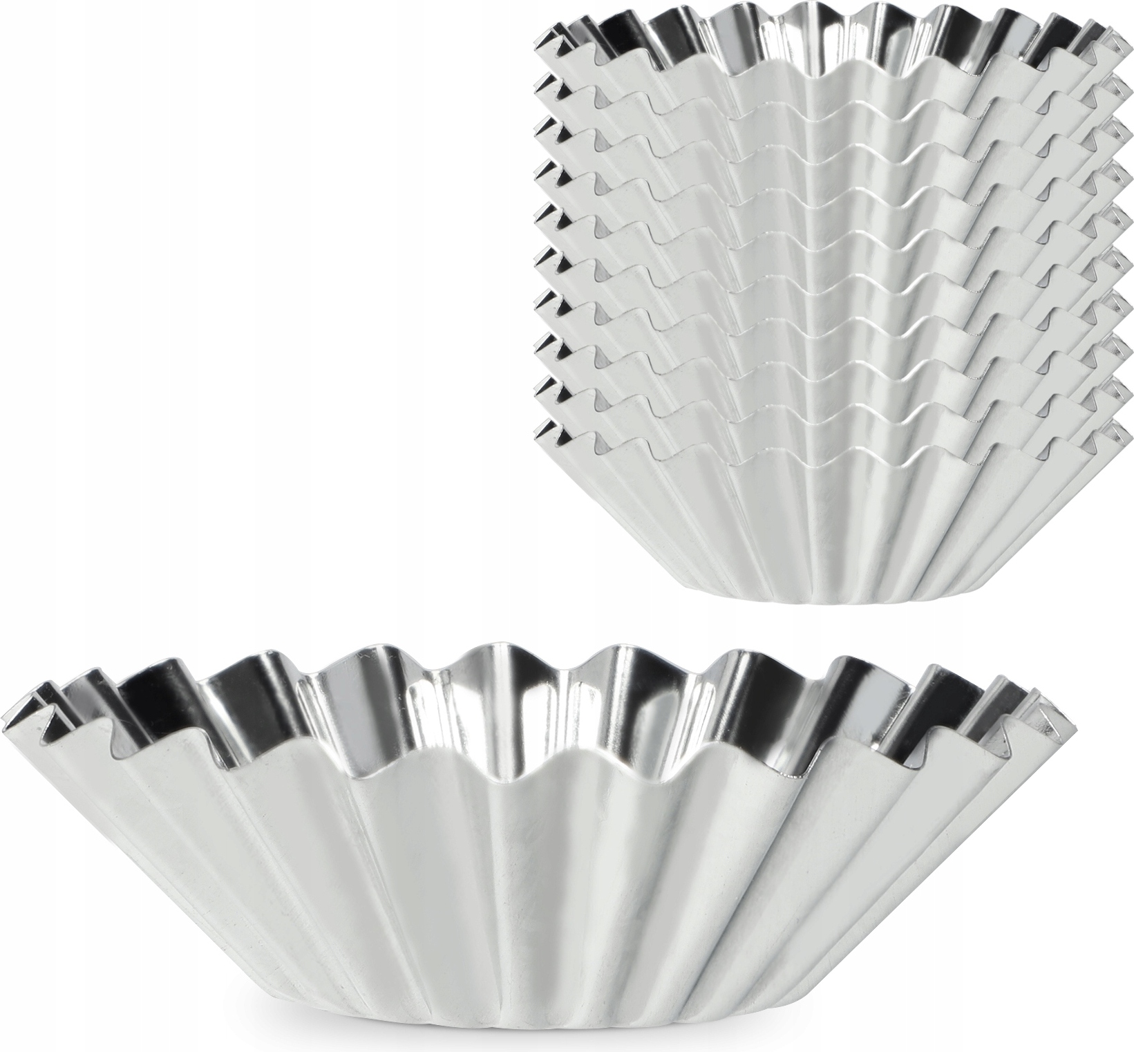 KADAX Muffinformen, Eierkuchenformen Set, Ei Torte Form aus Zinkblech, Pudding Formen K3980