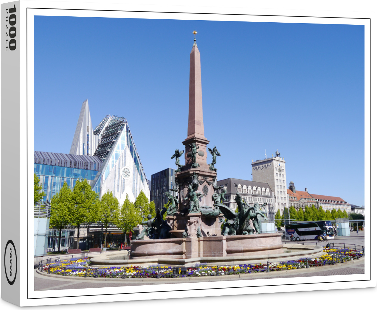 raxxa Premium-Puzzle "Augustusplatz in Leipzig", 1000 Teile 1-14270-16653-262