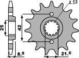 PBR Vorderritzel 523 15 18NC für Kawasaki KLR600/650 '84-'90 (Kette 520)