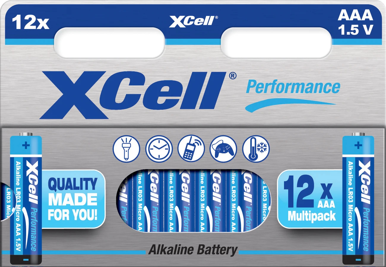XCell Performance LR03 Micro AAA Batterie (im Papp-Blister, optimale Leistung) 19076