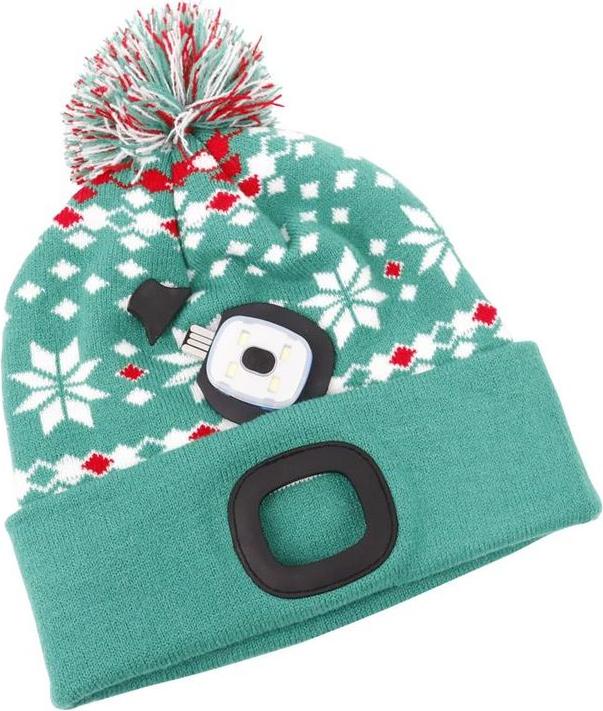 Mütze Strend Pro X-mas grün L, 4x SMD LED, 60 lm