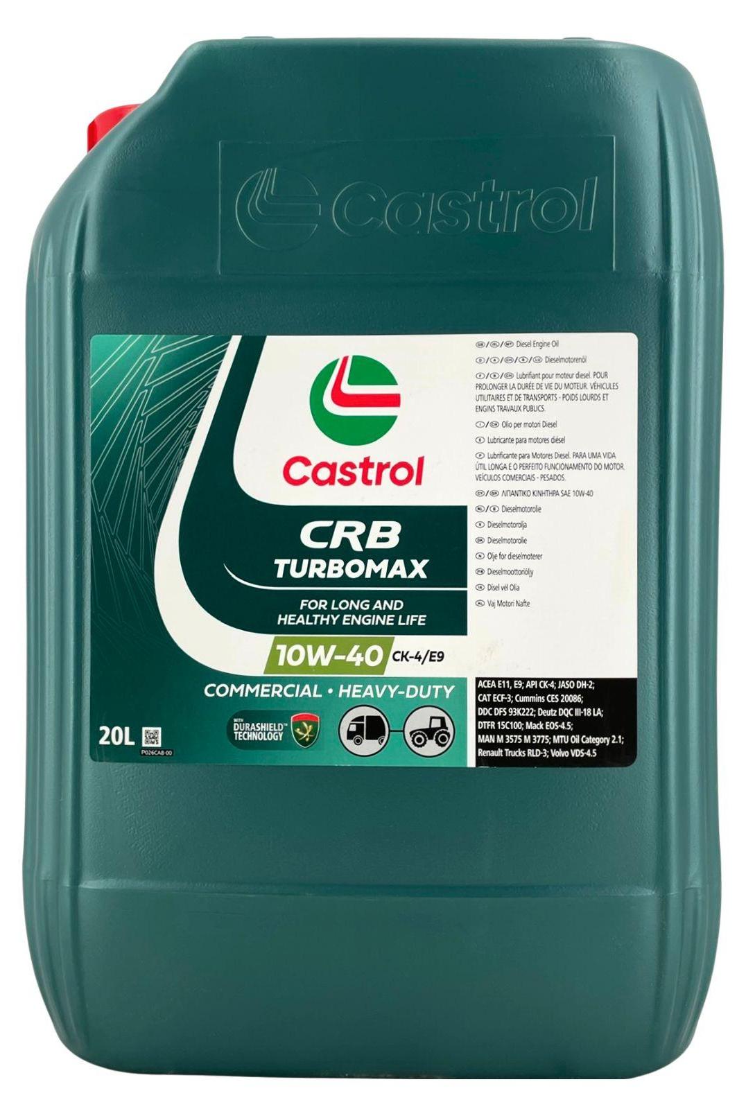 Castrol CRB Turbomax 10W-40 CK-4/E9 20 Liter 161A7D