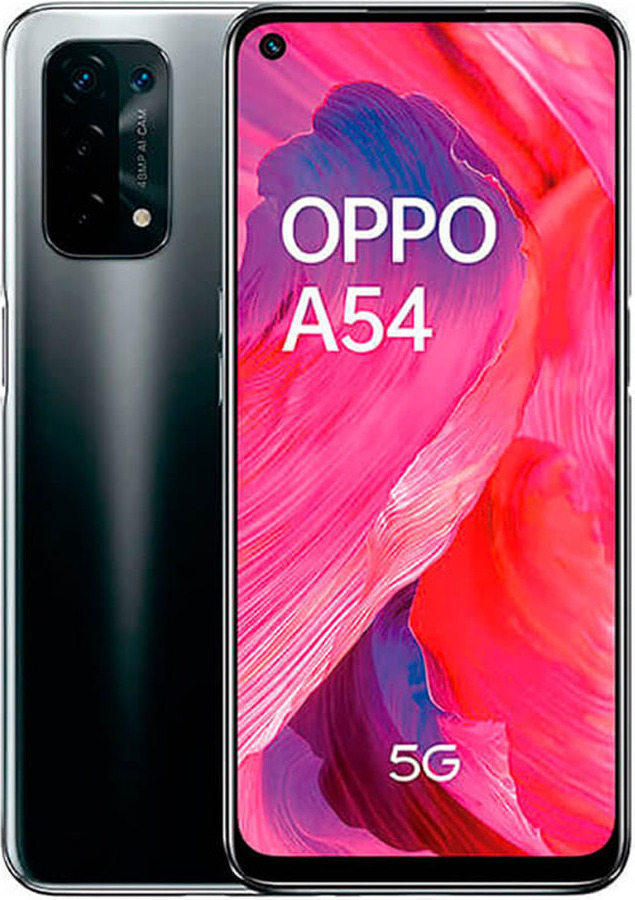 OPPO A54 5G , 16,5 cm (6.5"), 4 GB, 64 GB, 48 MP, Android 11, Čierna