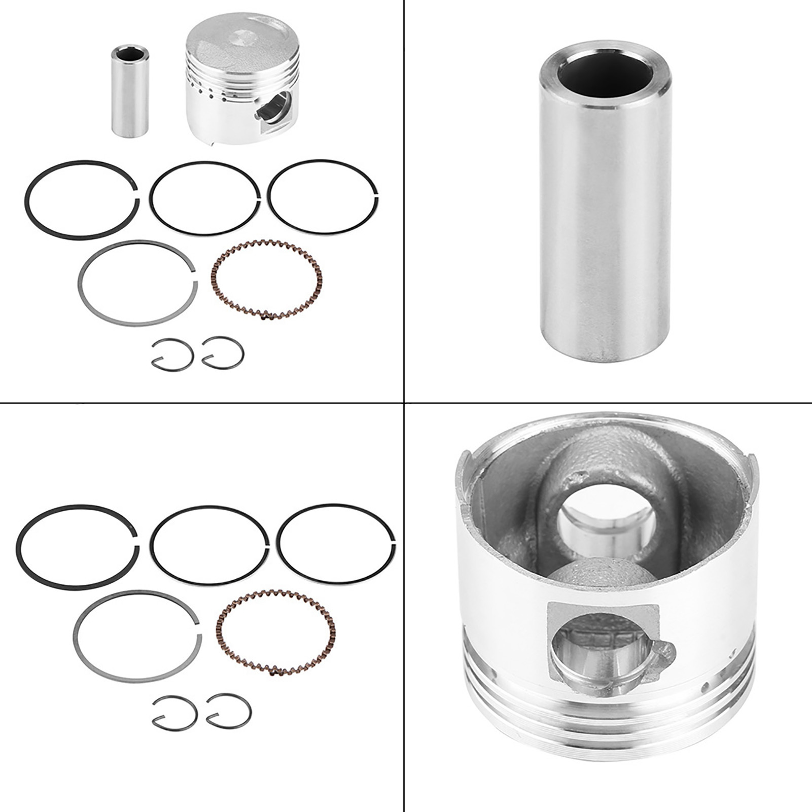 Cocosity Kolben,Motorradkolben,43mm Kolben,Kolbenringe,Kolben Kit Montage,Kolben Montage für GY6 Motor