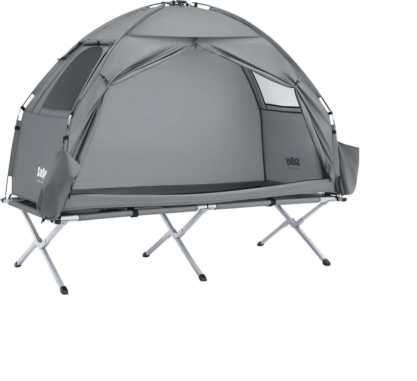 OEM Campingzelt, leichtes Design, einfache Einrichtung, GRAU 4838
