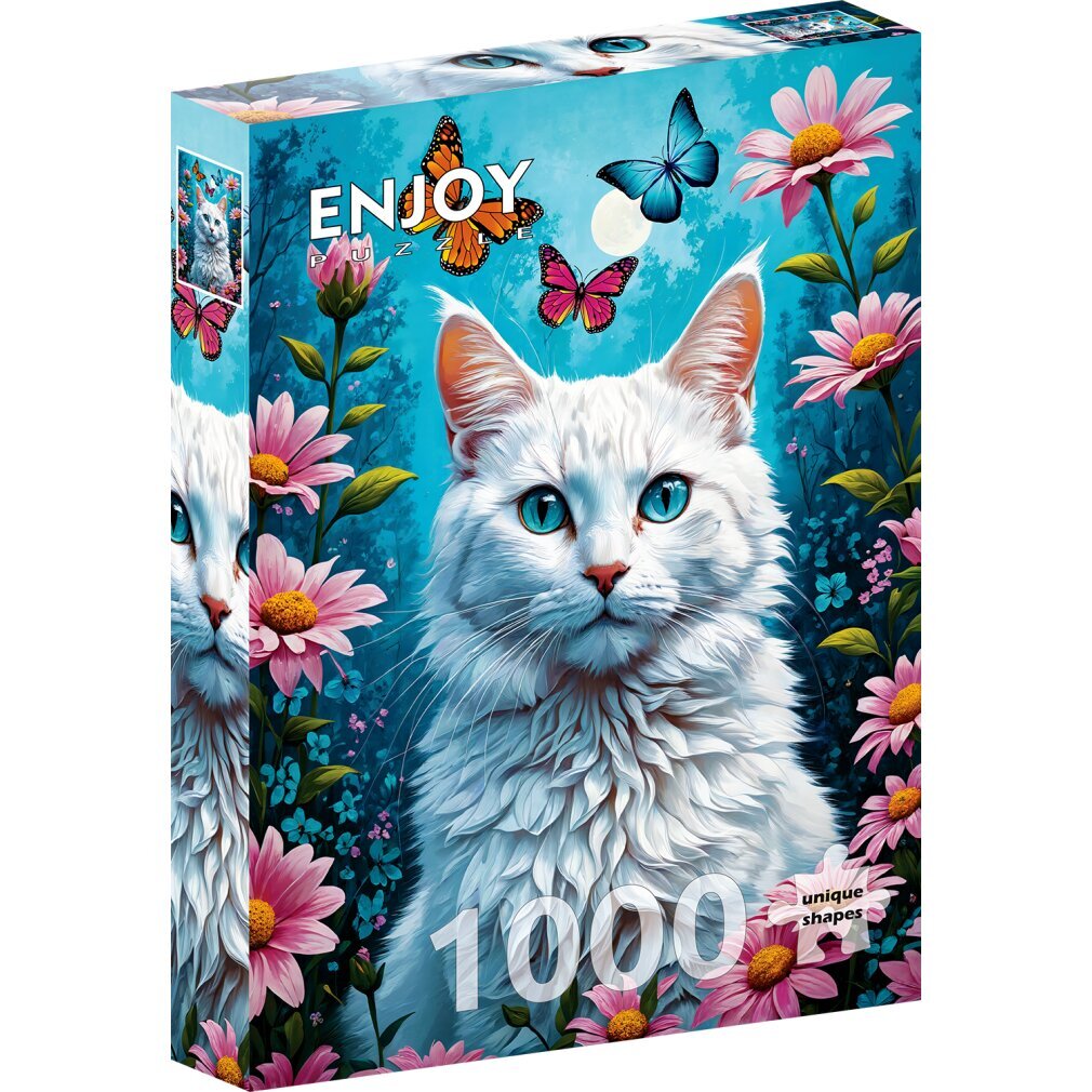 ENJOY Puzzle Puzzle, 1000 Teile – Enjoy – Weiße Katze WLP-Enjoy-2140