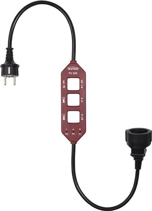 Strommessadapter TV 435 Laststrom-/Differenz-/Leckstrommessung TESTBOY Testboy TV 435