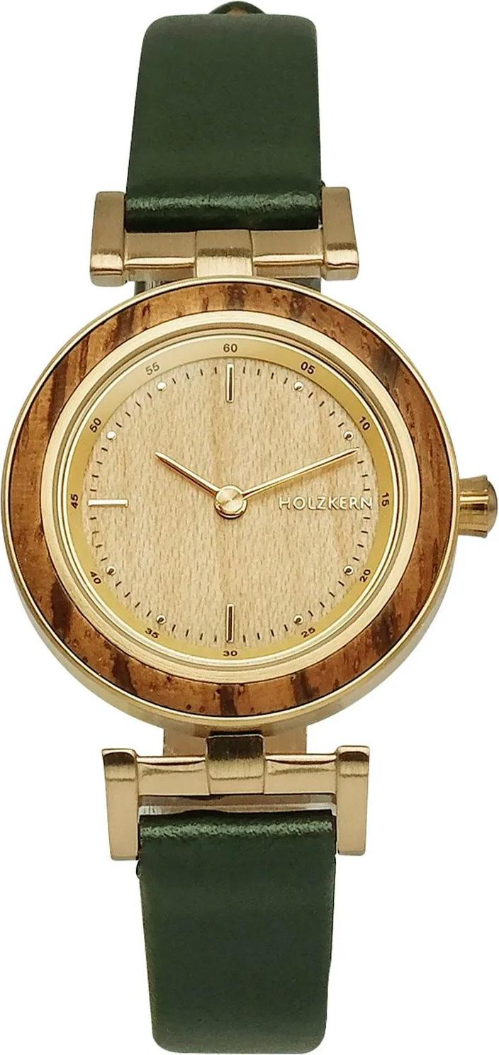 Holzkern dámske hodinky quartz Laura Zebrano/dub