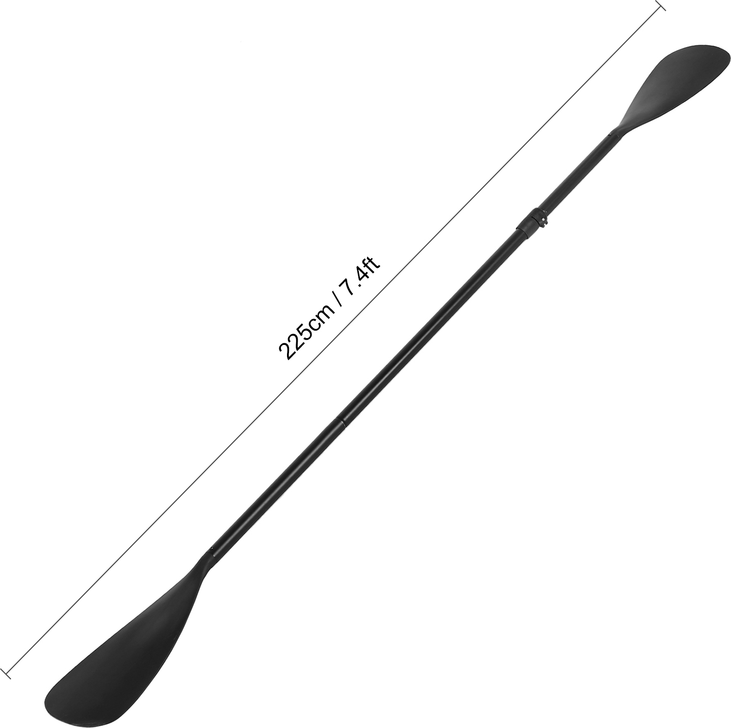 4-dielne dvojúčelové nastaviteľné SUP pádlo kajak loď Stand Up Paddle Board