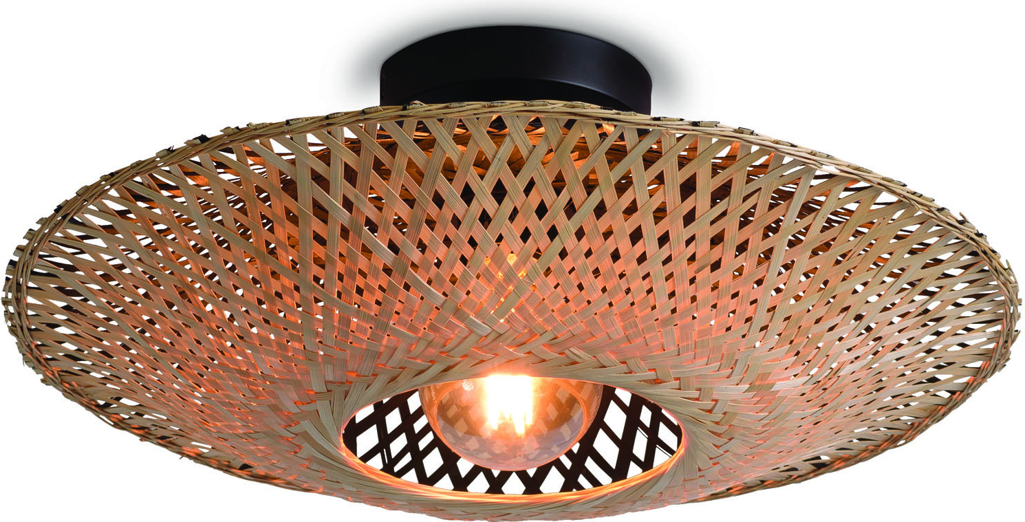 GOOD&MOJO - Deckenleuchte Kalimantan - Bambus - Ø60cm KALIMANTAN/C15/BN